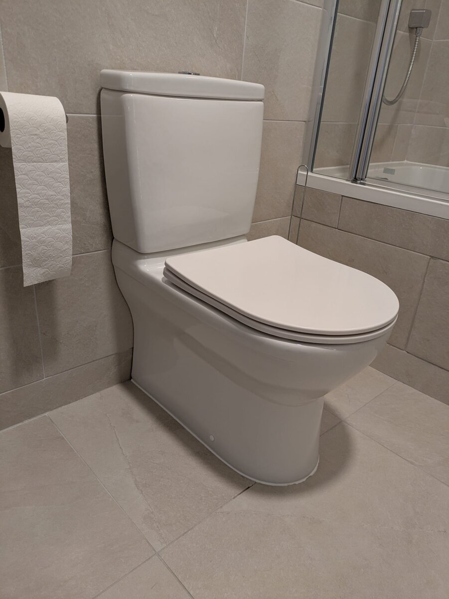 New toilet installation